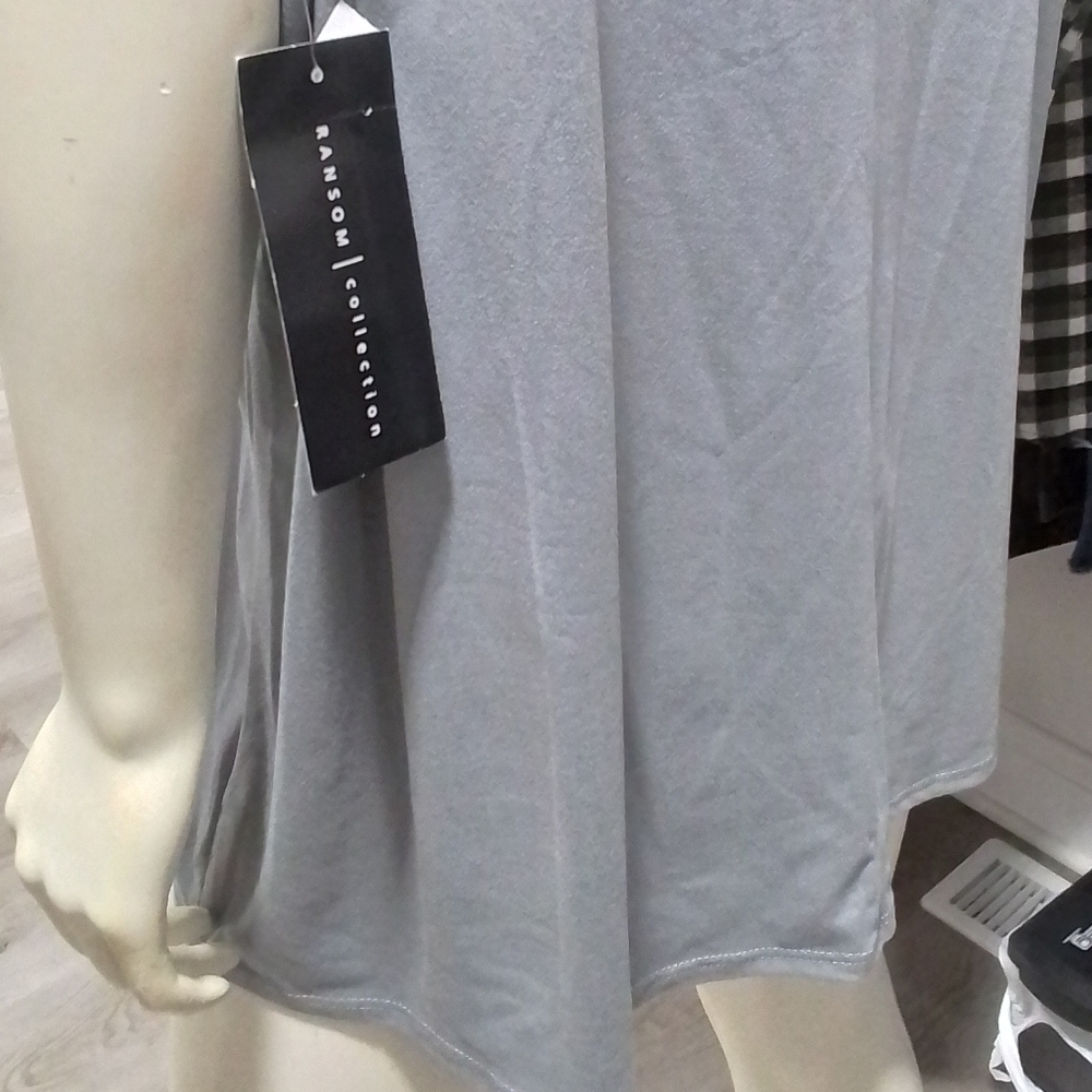 PLUS SIZE Ransom Collection Gray Plus Top NWT - Picture 5 of 8